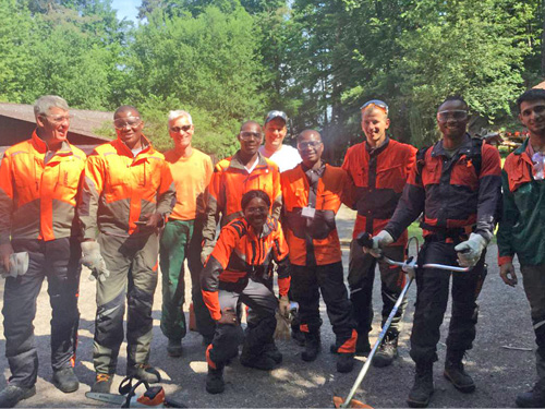 STIHL training in Waiblingen, Germany.