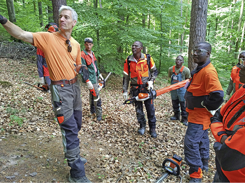 STIHL training in Waiblingen, Germany.